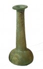 A PERFUME GLASS BOTTLE Roman Period, 1st-2nd century CE. 15.1 cm high. In very good condition. Ex David Bergman collection, Haifa.