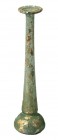 A PERFUME GLASS BOTTLE Roman Period, 1st-2nd century CE. 19.3 cm high. In very good condition. Ex David Bergman collection, Haifa.