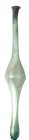 A TRANSLUCENT GLASS TEST-TUBE Roman Period, 3rd-4th century CE. 33 cm high. In very good condition. Ex David Bergman collection, Haifa.