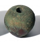 A COPPER MACE-HEAD Chalcolithic Period, 4000 – 3100 BCE. 3.8 cm high. In very good condition. Ex Lisa Knothe collection, Jerusalem.