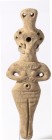 A SYRO-HITTITE TERRACOTTA FIGURINE Early 2nd millennium BCE. 13.5 cm high. In very good condition. Ex Judge Stephen Beiner collection, Boca Raton, USA...