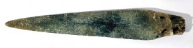 A CANAANITE BRONZE SWORD BLADE Middle Bronze Age, 18th – 17th century BCE. 38 cm long. With nice patina and in very good condition. Ex Lisa Knothe col...