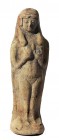 A TERRACOTTA FERTILITY FIGURINE Late Bronze Age, 1550 – 1200 BCE. 17.7 cm high. In good condition. Ex David Bergman collection, Haifa.