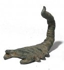 A BRONZE SCORPION WEIGHT Hellenistic Period, 4th-1st century BCE. 6.0 cm. With nice black patina. In very good condition. Ex Shlomo Moussaieff coll., ...