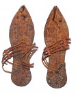 A PAIR OF COPTIC LEATHER SANDALS Roman-Byzantine Period, 3rd-5th century CE. 23.5 cm. With incised decorations and weaved laces. In very good conditio...
