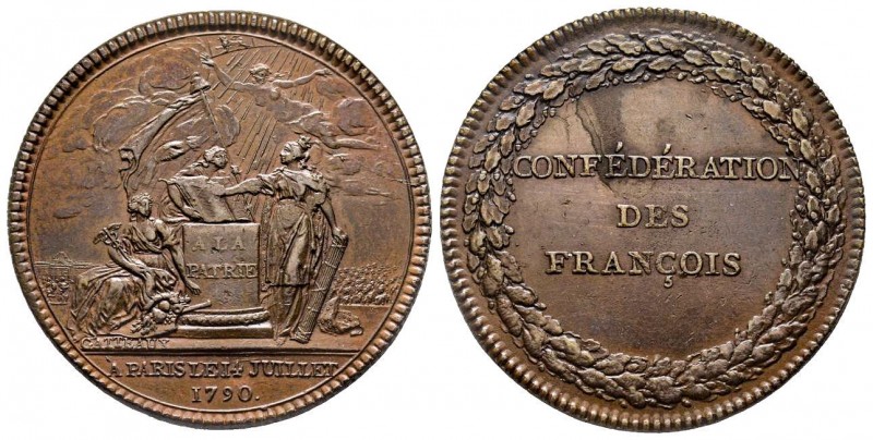 Médaille Confédération des Français, Paris, 1790, AE 16.62 g. 35 mm
Ref : Hennin...