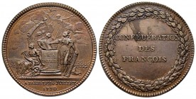 Médaille Confédération des Français, Paris, 1790, AE 16.62 g. 35 mm
Ref : Hennin 142, Julius 21
Superbe