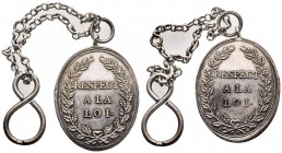 Médaille, Convention, insigne d'administrateur de département ou de district, Paris, 1792, AG 32 g. 53 mm par Maurisset 
Ref : Hennin 361
Très Rare et...
