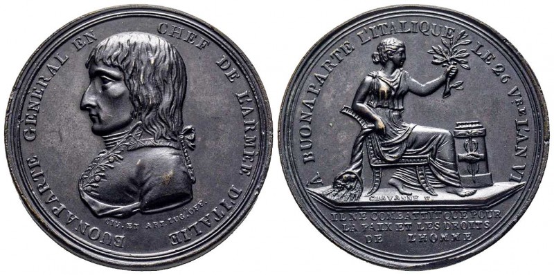 Médaille, Victoires de Bonaparte et traité de paix de Campoformio conclu avec l'...