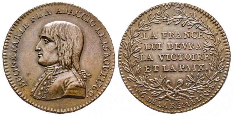 Médaille, Paix de Campoformio, Paris, 1797, AE 16.06 g. 32.19 mm 
Ref : Hennin 8...