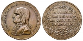 Médaille, Paix de Campoformio, Paris, 1797, AE 16.06 g. 32.19 mm 
Ref : Hennin 835, Julius 598, Essling 734, TNR 67.9
Superbe