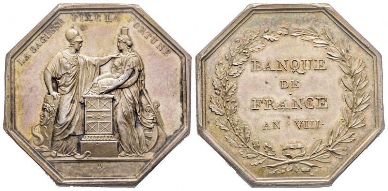 Jeton, Banque de France, 1800 (an VIII), AG 24.1 g. 36.3 mm par Dumarest
Ref : B...