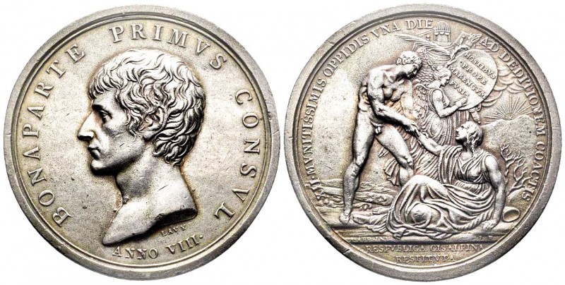 Médaille en argent, Napoléon Premier Consul, AN VIII, Victoire de l'armée frança...