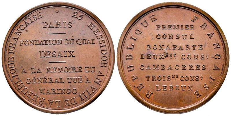 Médaille en bronze, AN VIII (1800), Premier Consul, Bronze, Fondation du quai De...