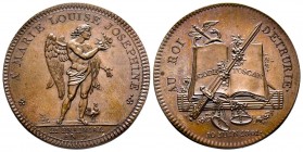 Médaille en bronze, Consulat, visite du Roi et Reine d'Etrurie, Paris 1801 (an 9), AE 13.3 g. 33.4 mm par Duprè
Ref : Bramsen 152, Julius 995, Turricc...