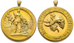 Médaille en bronze doré, Preliminaires de la Paix de Amiens, 1801 (an X), 31.76 g. 39,9mm. 
Avers : THEY SHALL PROSPER THAT LOVE THEE 
Revers : TO COM...