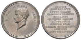 Médaille en argent, Consulat, constitution à Lyon de la république italienne, An X (1802) Lyon, AG 49.53 g. 48 mm par Mercier
Avers : LEGES MUNERA PAC...