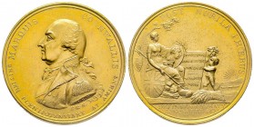 Médaille, Marquis Cornwallis, Paix de Amiens, Birmingham, 1802, Bronze doré 29 g. 38.6 mm par Hancock 
Ref : Bramsen 204, Julius 1064, Essling 966, TN...