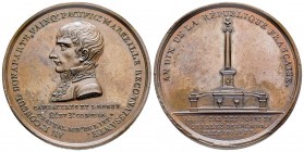 Médaille en bronze, Consulat, An 10 (1802), par Poize. Fontaine Bonaparte à Marseille, 48.26 g 43 mm
Avers: Buste de Bonaparte en uniforme à gauche.
R...