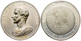 Médaille, Paix d'Amiens - Le Docteur Eccleston, de Lancaster, à Napoléon Bonaparte, 1802, Etain 74.29 g. 57.7 mm par Hancock
Avers : Buste cuirassé à ...