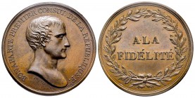 Médaille en bronze, Paris, 1803, AE 26.55 g. 38.7 mm par Andrieu
Ref : Bramsen 281, Julius 1187, Essling 1003, TNR 95.11
presque FDC