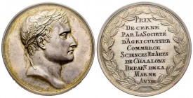 Médaille en argent, Prix Société d'agriculture et de Commerce de Chalons, Paris, 1804, AG 44.7 g. 39.9 mm Andrieu & Jaley
Ref : Bourgeot 895 (cette mé...