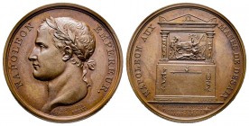Médaille en bronze, Monument à Desaix au mont S. Bernard , Paris, 1805 (an 13), AE 9.76 g. 26.6 mm par Droz & Brenet
Ref : Bramsen 426, Julius 1398, E...