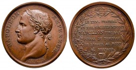 Médaille en bronze, Monument à Desaix au mont S. Bernard , Paris, 1805 (an 13), AE 9.7 g. 26.7 mm par Droz & Brenet
Ref : Julius 1401, Essling 1079, T...