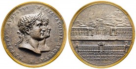 Grande médaille an bronze, 1811, AE 131.47 g. 76 mm par Giglio
Avers : NAPOLEO AVGVSTVS MARIA ALOISIA AVGVSTA
Revers : COEMETERIVM - BONONIENSE. À l'e...