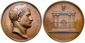 Médaille en bronze, Paix de Presburg, Paris, 1805, AE 35.9 g. 40.3 mm par Andrieu
Ref : Bramsen 455, Julius 1463, Essling 1112, TNE 10.4
Superbe