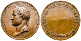 Médaille en bronze, Napoléon Empereur, Paris, 1805, AE 61.04 g. 49.4 mm par Dumarest
Ref : Bramsen 477, Julius 1509, TNE 8.1, Turricchia 427
presque F...