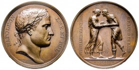 Médaille en bronze, Premier Empire, mariage de la princesse Stéphanie avec le prince de Bade, Paris, 1806, AE 35.58 g. 40.5 mm par Droz & Andrieu
Ref ...