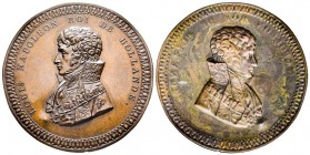 Cliché Uniface, Louis Napoléon Roi d'Hollande, Paris, 1806, AE 5.62 g. 45.1mm
Ref : Bramsen 529, Julius 1577, Essling 2873, TNE 14.2. 
Superbe
