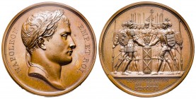 Médaille en bronze, Confederation du Rhin, Paris, 1806, AE 32.65 g. 40.8 mm par Andrieu & Brenet
Ref : Bramsen 534, Julius 1587, Essling 1139
FDC et r...