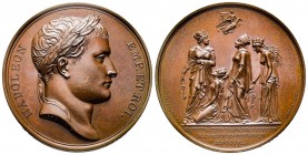 Médaille en bronze, Capitulation de Spandau, Stettin, Magdeburg, Custrin, Paris, 1806, AE 38.48 g. 40.5 mm par Andrieu & Jeuffroy
Ref : Bramsen 548. J...