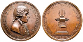 Médaille en bronze, Pergolese Giovanni Battista, Rome, AE 91.67 g. 66.8 mm 1806, par T. Mercandetti 
Avers : IOANN BAPT PERGOLESE T MERCANDETTI F 
Rev...