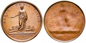 Médaille uniface, Gênes, 1806, AE 27.52 g. 40 mm par Vassallo
Ref : Bramsen 599, TNE 15.13, Turricchia 542
Superbe