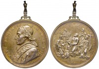 Médaille en argent, Pius VII, Rome, 1807, AG 23.38 g. 39.7 mm par Mercandetti 
Avers : PIVS SEPTIMVS PONT M A VIII Il T MERCANDETTI F R . 
Revers : EG...