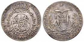 Médaille en argent, Proclamation de Ferdinand VII Roi du Mexique, 24 Août 1808, Madrid, AG 5.78 g. 25.4 mm 
Avers : FERDINAND VII D G HISPAN ET IND RE...