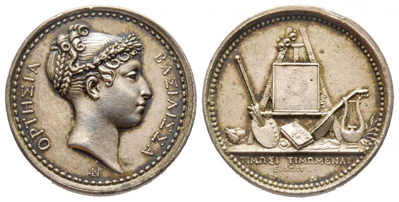 Médaille en argent, La reine Hortense , Paris, 1808, AG 7.21 g. 22.6 mm par Andr...