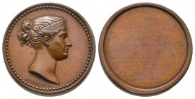 Médaille uniface en bronze, Elisa Bonaparte Baciocchi, Paris, 1808, AE 8.96 g. 23 mm par Andrieu
FDC