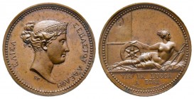 Médaille en bronze, Rue de Lucques à Pise, Paris , AE 6.53 g. 22.8 mm par Brenet
Ref : Bramsen 774, Julius 1983, TNE 28.4
FDC