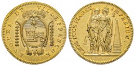 Médaille, Avoues de Villefranche, 1808, Bronze doré 9.02 g. 32 mm par Mercie
Avers : AVOUÉS DE VILLEFRANCHE
Revers : LEGE DUCE FLORET IMPERIUM
Ref : B...