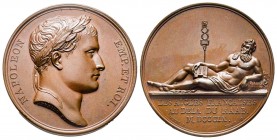 Médaille en bronze, Bataille de Raab, Paris, 14 Juin 1809 , AE 37.31 g. 40. 6mm par Andrieu & Dubois
Ref : Bramsen 854, Julius 2101, Essling 1239, TNE...