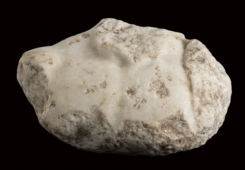 Roman Marble Male Bust, 1st - 3rd century AD; height cm 17; length cm 30; A nude...