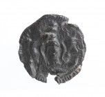 Greek Lead Seal with Helmeted Head of Athena, 3rd - 2nd century BC; diam cm 2,5. Provenance: English private collection.