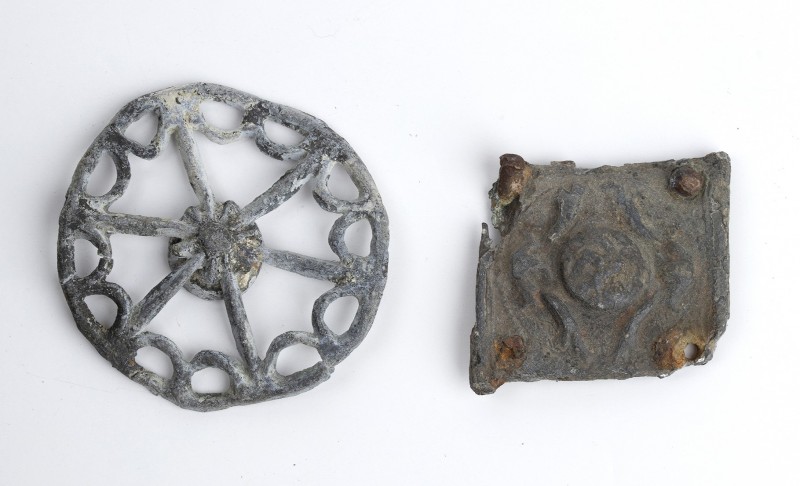 Couple of Roman Lead pieces of Toys, 1st century BC - 2nd century AD; length cm ...