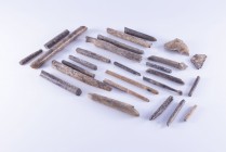 Group of Roman Bone Elements, 1st-4th century AD; length cm 2/6,5; Combs, needles and styles. Provenance: ex BFA, E-Auction 61, lot 1070.
