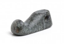 Bactrian Stone Seal in the shape of Curled Shoe; Central Asia, Oxus Civilization, 3rd - early 2nd millennium BC; length cm 4,3; A very rare and nice t...