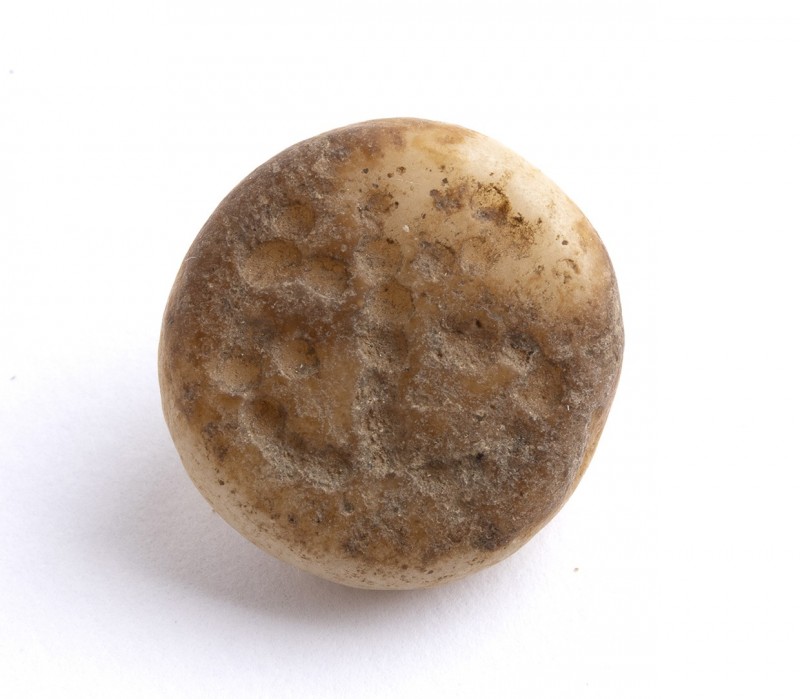 Bactrian Stone Button Seal; Central Asia, Oxus Civilization, 3rd - early 2nd mil...